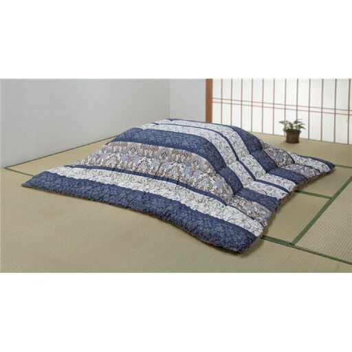 裏面起毛加工こたつ掛布団 ヴィオラ 約205×245cm ネイビー【代引不可】 裏面起毛加工こたつ掛布団 ヴィオラ 約205×245cm ネイビー【代引不可】