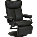 お買い物マラソン限定10%OFFクーポン パーソナルチェア 約幅80.5cm ブラック 回転式 リクライニング式 肘付き スチールフレーム アディール 組立品 ...