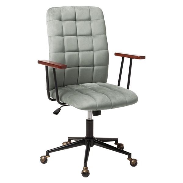 【P10倍】お買い物マラソン【11/04 20:00〜11/11 01:59】迄オフィスチェア デスクチェア 約幅63.5cm グレー 360°回転 昇降式 ロッキング機能 キャスター 肘付き 組立品 リビング【代引不可】