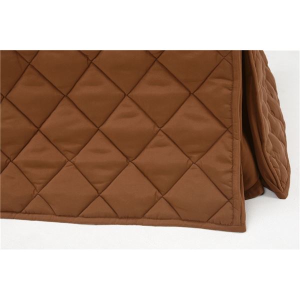 こたつ布団 こたつ掛け布団 幅150cm 洗える ハイタイプ 薄掛け リモコン用ポケット付き マロン リビング ダイニング【代引不可】 [3]