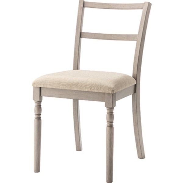 ダイニングチェア 約幅46.5×奥行55.5×高さ85×座面高45cm グレー 天然木 ラバーウッド リビング インテリア家具 組立式【代引不可】