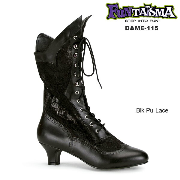乐天商城 - 選べる靴用品プレゼント付 FUNTASMA　ショートブーツ レース素材 シースルー DAME-115◆取り寄せ