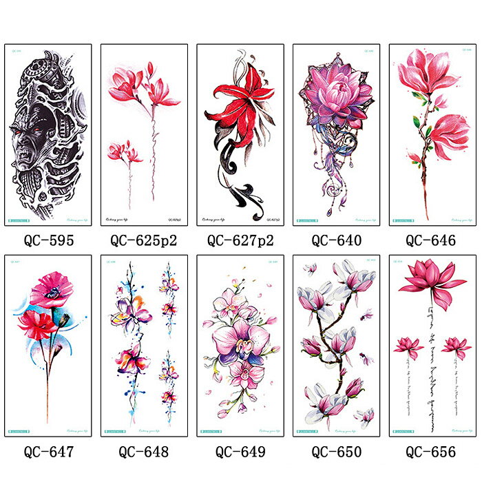 タトゥーシール メンズ レディース シンプル 男性 女性 防水 長持ち かっこいい 可愛い 転写 取れにくい セクシー 背中 鎖骨 首 肩 お腹 腕 足首 胸 ボディーシール ボディペイント ボディステッカー 仮装 コスプレ ハロウィン 夏 おしゃれ 花 薔薇 蓮 文字