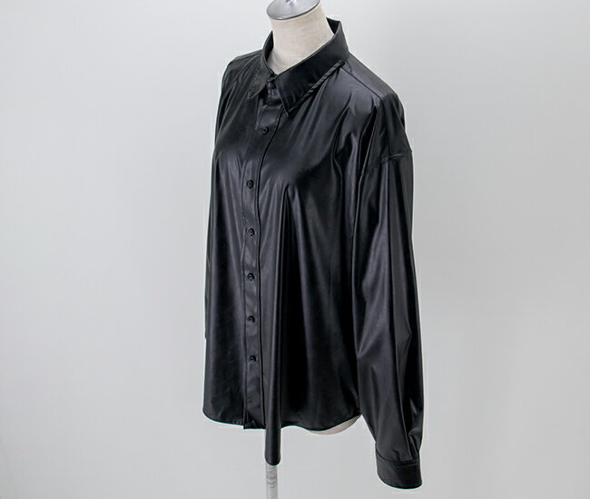 THE SHINZONE シンゾーン レディース シンセティックレザーシャツ［22MMSBL18］【2022SS】