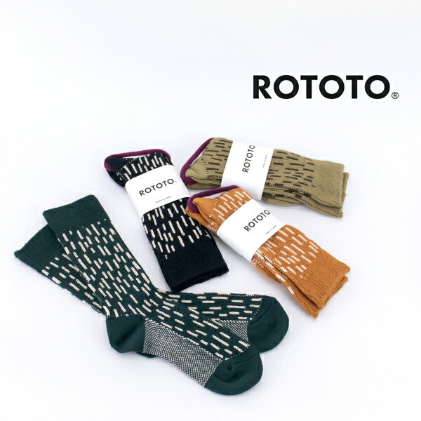 ROTOTO ロトト レインドロップクルーソックス［R1431］【2022FW】
