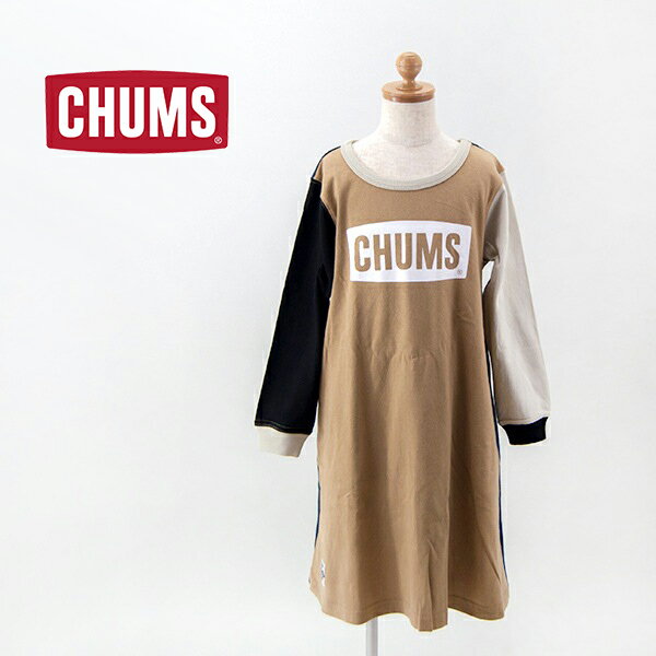 CHUMS チャムス キッズ キッズチャムスロゴブラッシュドロングスリーブTドレス［CH21-1295］【2023FW】