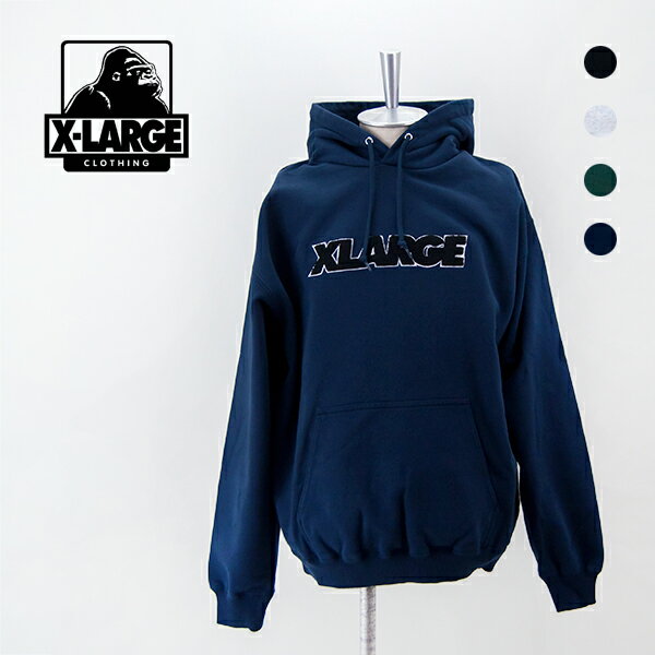 エクストララージ パーカー メンズ XLARGE エクストララージ メンズ スタンダードロゴ フーデッドスウェットシャツ［101233012007］【2023FW】