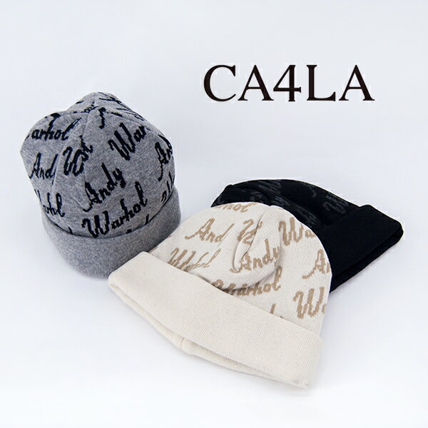 CA4LA カシラ LOGO JACQUARD KNITCAP［CAW00587］【2023FW】