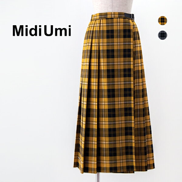 Midi Umi ミディウミ レディース ラッププリーツスカート［3-769303］【2023FW】(24s-4)