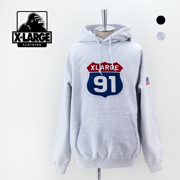 エクストララージ パーカー メンズ 【SALE 30%OFF】XLARGE エクストララージ メンズ XL 91 フーデッドスウェットシャツ［101234012023］【2023FW】【返品交換不可】