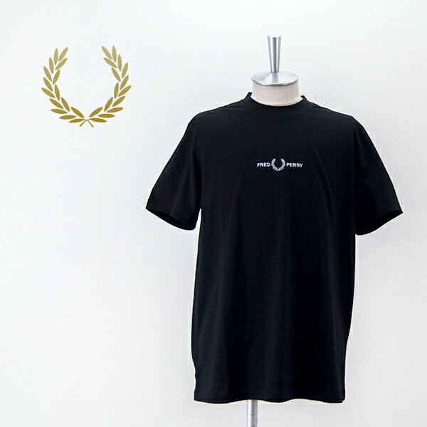 FRED PERRY フレッドペリー メンズ エンブロイダードTシャツ［M4580］