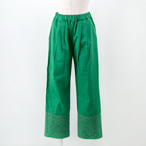 【SALE 30%OFF】INDIA INDUSTRY インディアインダストリー レディース カットワークパンツ［ND-E0095ED..