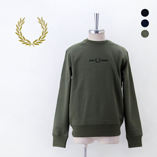 FRED PERRY フレッドペリー メンズ エンブロイダード スウェットシャツ［M4727］
