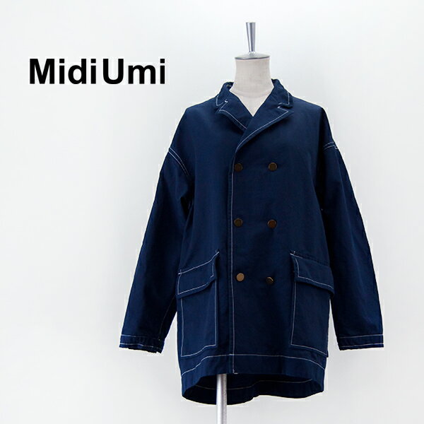 Midi Umi ミディウミ レディース コットンリネン ダブルテーラージャケット［1-779476］【2024SS】