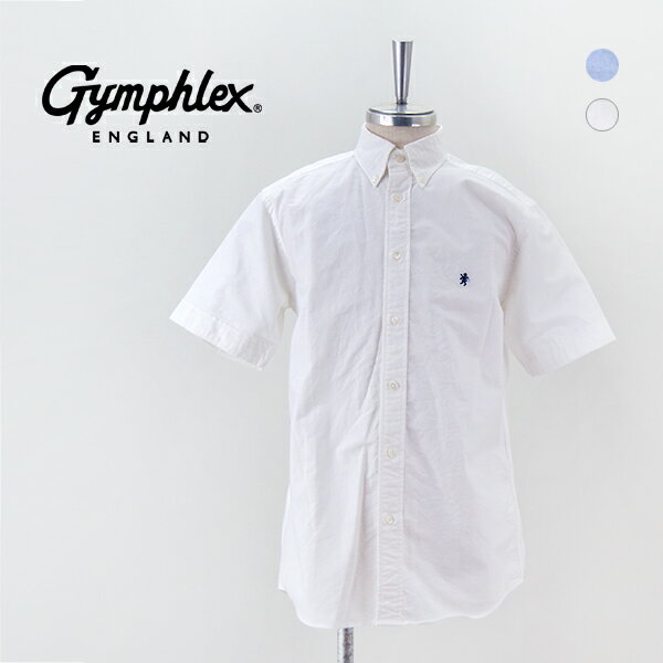 Rakuten - Gymphlex ジムフレックス メンズ 半袖 オックスフォード ボタンダウンシャツ［GY-B0244SOX］【BASIC】