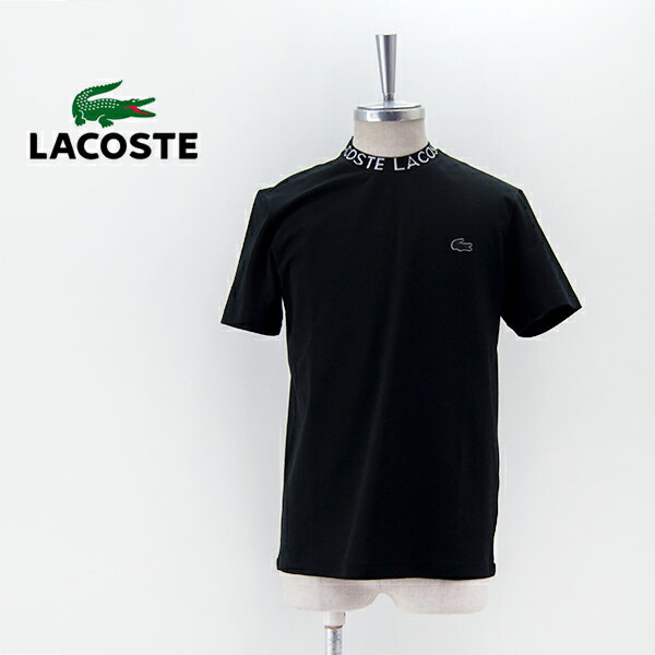 LACOSTE ラコステ メンズ ジャカードリブニットカラー鹿の子地Tシャツ［TH0799-99］