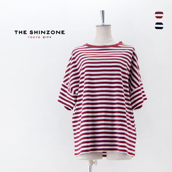 Rakuten - 【SALE 20%OFF】THE SHINZONE シンゾーン レディース フレンチストライプ ハーフスリーブTシャツ［25SMSCU05］【2025SS】【返品交換不可】