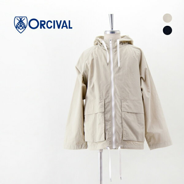 【SALE 40 OFF】ORCIVAL オーシバル メンズ フーデッドジップブルゾン［OR-A0688ONB］【2025SS】【返品交換不可】