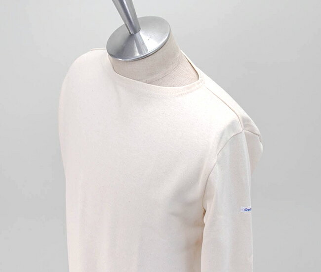ORCIVAL オーシバル メンズ COTTON LOURD SOLID バスクシャツ L/S［B211］【BASIC】