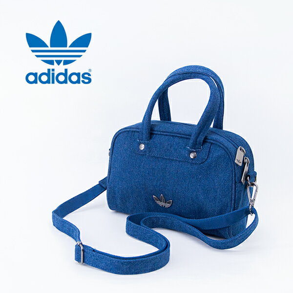 adidas アディダス オリジナルス アディカラー ミニボウリングバッグ デニム［KD7897］【2026SS】