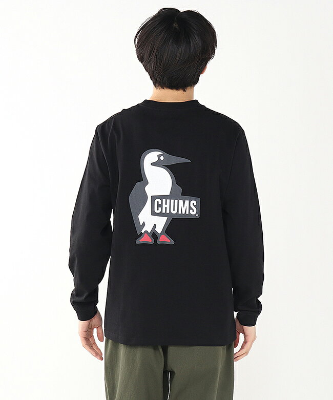 CHUMS チャムス メンズ ブービーロゴロングスリーブTシャツ［CH01-2727］【2026SS】