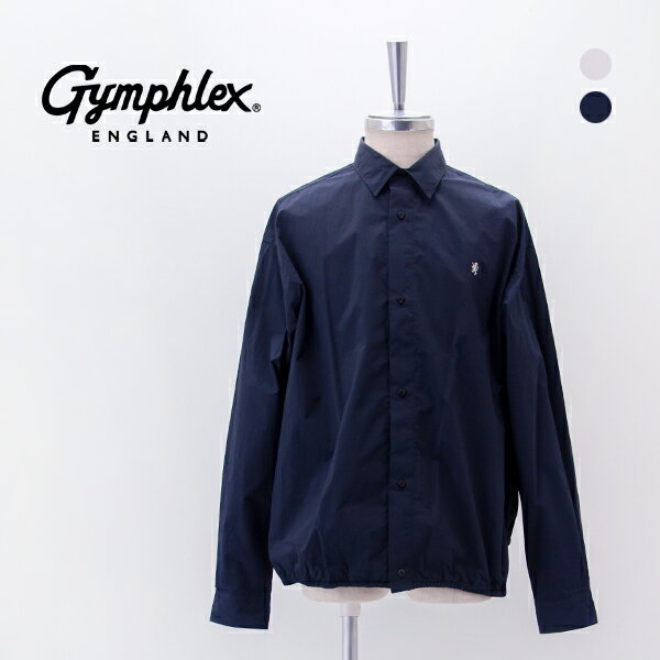 Rakuten - Gymphlex ジムフレックス メンズ ナイロンタスラン 長袖ギャザーシャツ［GY-B0460SYM］【2026SS】