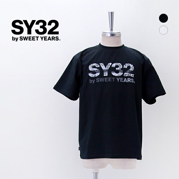 Rakuten - SY32 by SWEET YEARS エスワイサーティトゥバイスィートイヤーズ メンズ ベーシックグラフィックロゴTシャツ［32-26SN1-21］【2026SS】