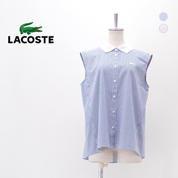 Rakuten - LACOSTE ラコステ レディース ノースリーブAラインシャツ［CF007J-99］【2026SS】