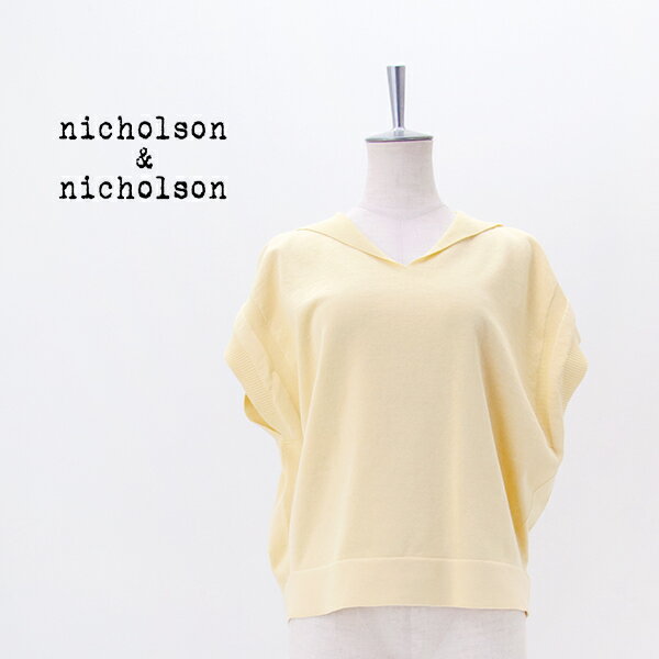 Rakuten - nicholson&nicholson ニコルソン&ニコルソン レディース セーラーカラー プルオーバーニット［DIVER］【2026SS】