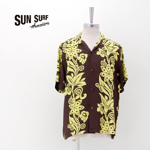 樂天商城 - SUN SURF サンサーフ メンズ レーヨンハワイアンシャツ PICTOGRAPH FLOWER［SS39616］【2026SS】