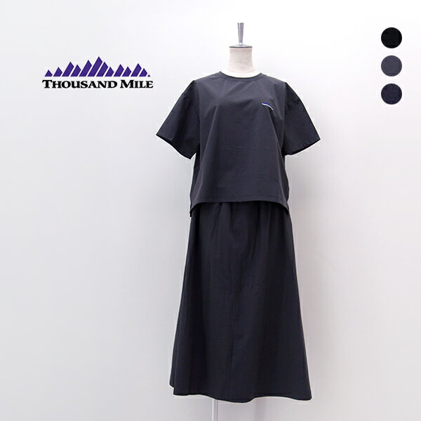 Rakuten - THOUSAND MILE サウザウンドマイル レディース ショートスリーブTシャツ＆スカートセット［TM261NP00032］【2026SS】