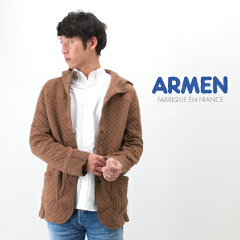 アーメン キルティングコート メンズ ARMEN アーメン メンズ HOODED JACKET［NAM1153］【FW】