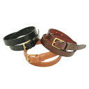 CLIFF BARNSBY Nt LEATHER BELT U[xgmCB003-25nyBASICz