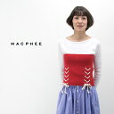 【SALE 50%OFF】TOMORROWLAND MACPHEE マカフィー レディース リサイクルコットンリブ レースアップビスチェ［12-02-91-02611TN］【SS】(22ss-5)【返品交換不可】 その1