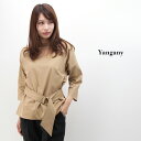 yangany ヤンガニー レディース 切りっぱウエストベルトプルオーバー［F-5349］