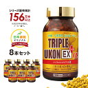 沖縄産 トリプルウコン EX プラスα 8本セット (1本1000粒約2カ月分) サプリ ウコン 春ウコン 紫ウコン 秋ウコン シークヮーサー ゴーヤ クルクミ...