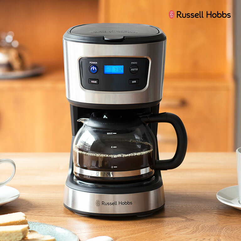 Russell Hobbs ラッセルホブス ベーシックドリップ - コーヒーメーカー ステンレス モダン おしゃれ スタイリッシュ ギフト プレゼント