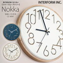 インターフォルム 時計 Nokka ノッカ INTERFORM 壁掛け時計掛け時計 壁掛け 静か 無音 静音 音がしない 音なしスイープムーブメント ウォールクロック アナログ 北欧 オシャレ お洒落 おしゃれ かわいい 寝室 モダン ホワイトネイビー ユーカンパニー