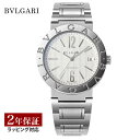 ブルガリブルガリ 腕時計（メンズ） 【レビューでブルガリランチ券】ブルガリ BVLGARI メンズ 時計 Bvlgari Bvlgari ブルガリブルガリ 自動巻 ホワイト BB38WSSDAUTO 時計 腕時計 高級腕時計 ブランド 【ローン金利無料】