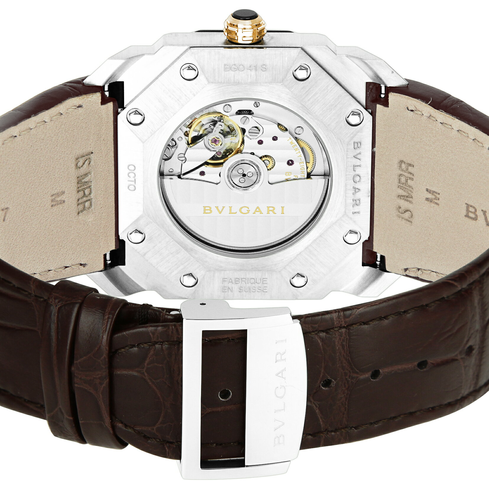 ブルガリ BVLGARI メンズ 時計 Octo オクト 自動巻 ホワイト BGO41WSLD 時計 腕時...