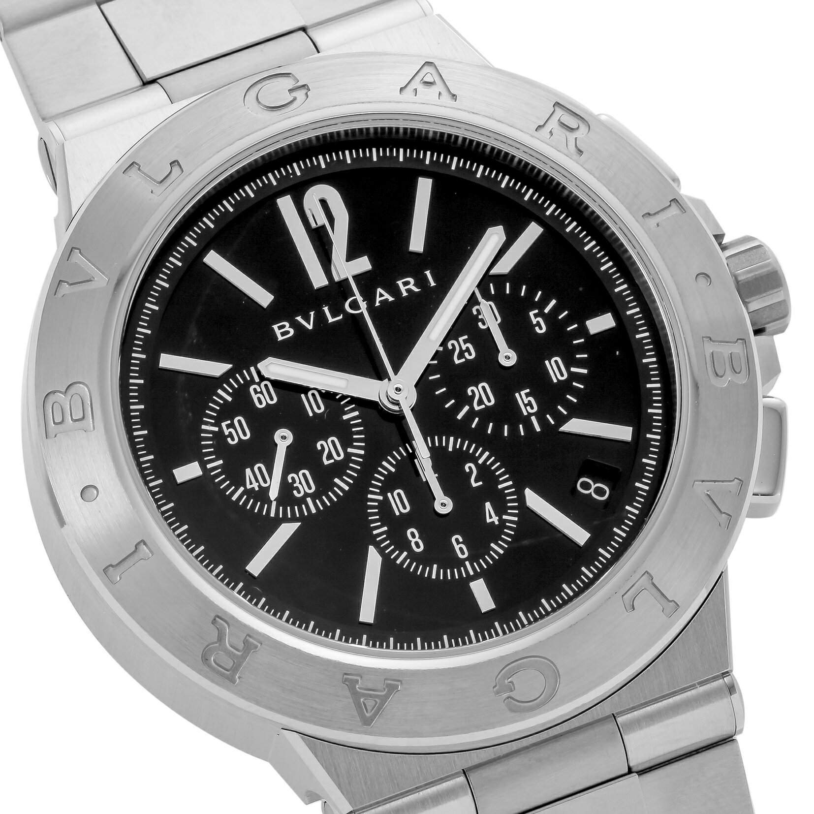 BVLGARI ブルガリ DIAGONO ディアゴノ 自動巻 メンズ ブラック DG41BSSDCH 時計 腕時計 高級腕時計 ブランド