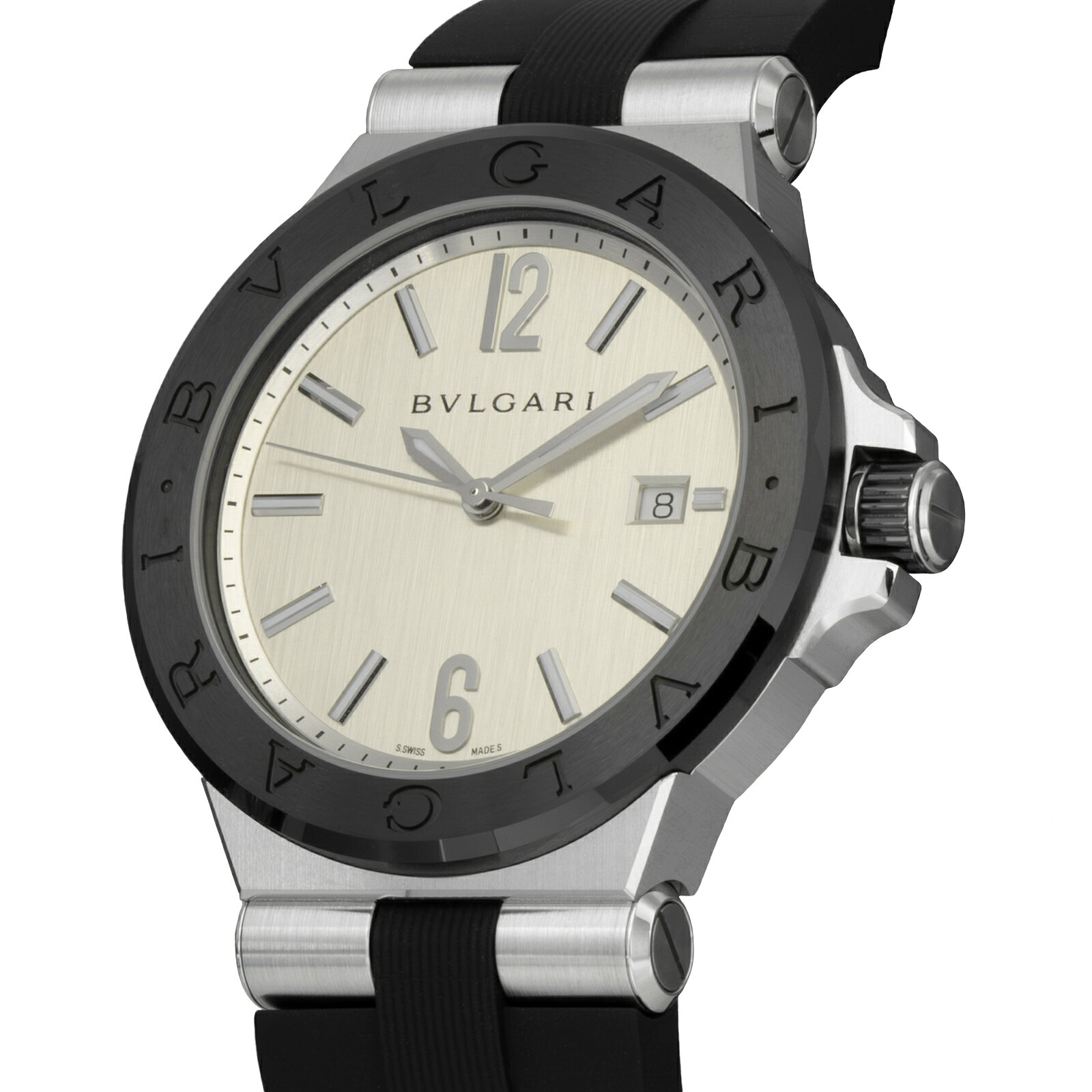 ブルガリ BVLGARI メンズ 時計 Diagono ディアゴノ 自動巻 シルバー DG42C6SCVD 時...