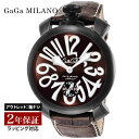 ガガ ミラノ 腕時計（メンズ） 【OUTLET】 ガガミラノ GaGaMILANO メンズ 時計 MANUALE 48mm 手巻 ブラウン 5012.04S-BRW 時計 腕時計 高級腕時計 ブランド 【展示品】