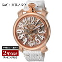 ガガ ミラノ 腕時計（メンズ） 【OUTLET】 ガガミラノ GaGaMILANO メンズ 時計 MANUALE 48mm 手巻 スケルトン 5311.01-S 時計 腕時計 高級腕時計 ブランド 【展示品】