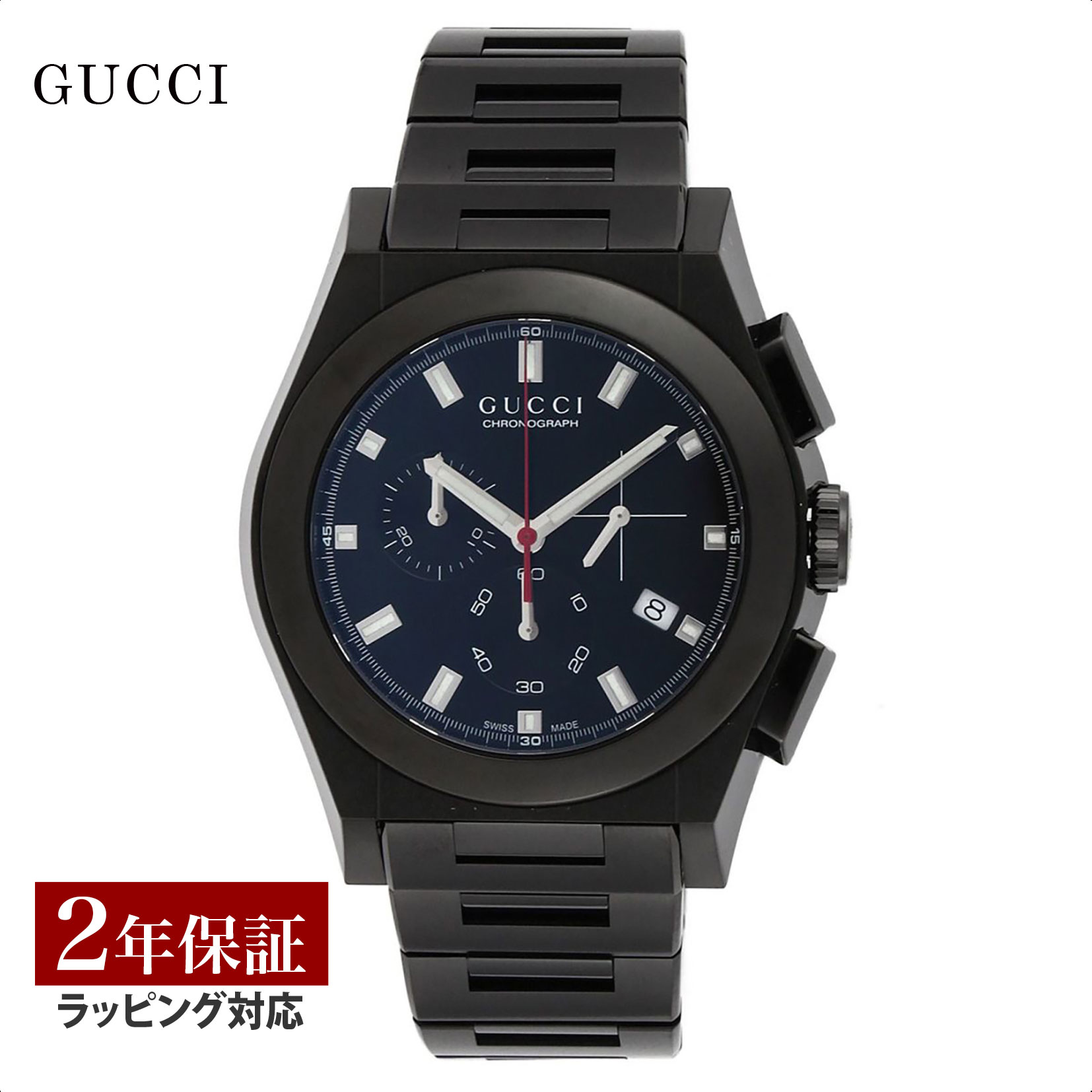 グッチ GUCCI メンズ 時計 パンテオン クォーツ ブラック YA115237 時計 腕時計 高級腕時計 ブランド 【ローン金利無料】