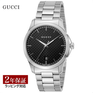 【新春 ポイント5倍＆プレゼント対象】 GUCCI グッチ Gタイムレス クォ−ツ メンズ ブラック YA1264051 時計 腕時計 高級腕時計 ブランド