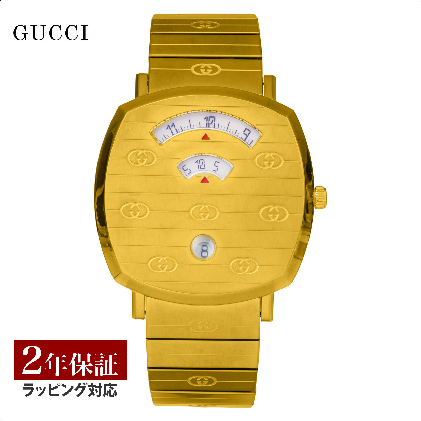 【当店限定】 グッチ GUCCI メンズ 時計 GRIP グリップ クォーツ ホワイト YA157409 時計 腕時計 高級腕時計 ブランド