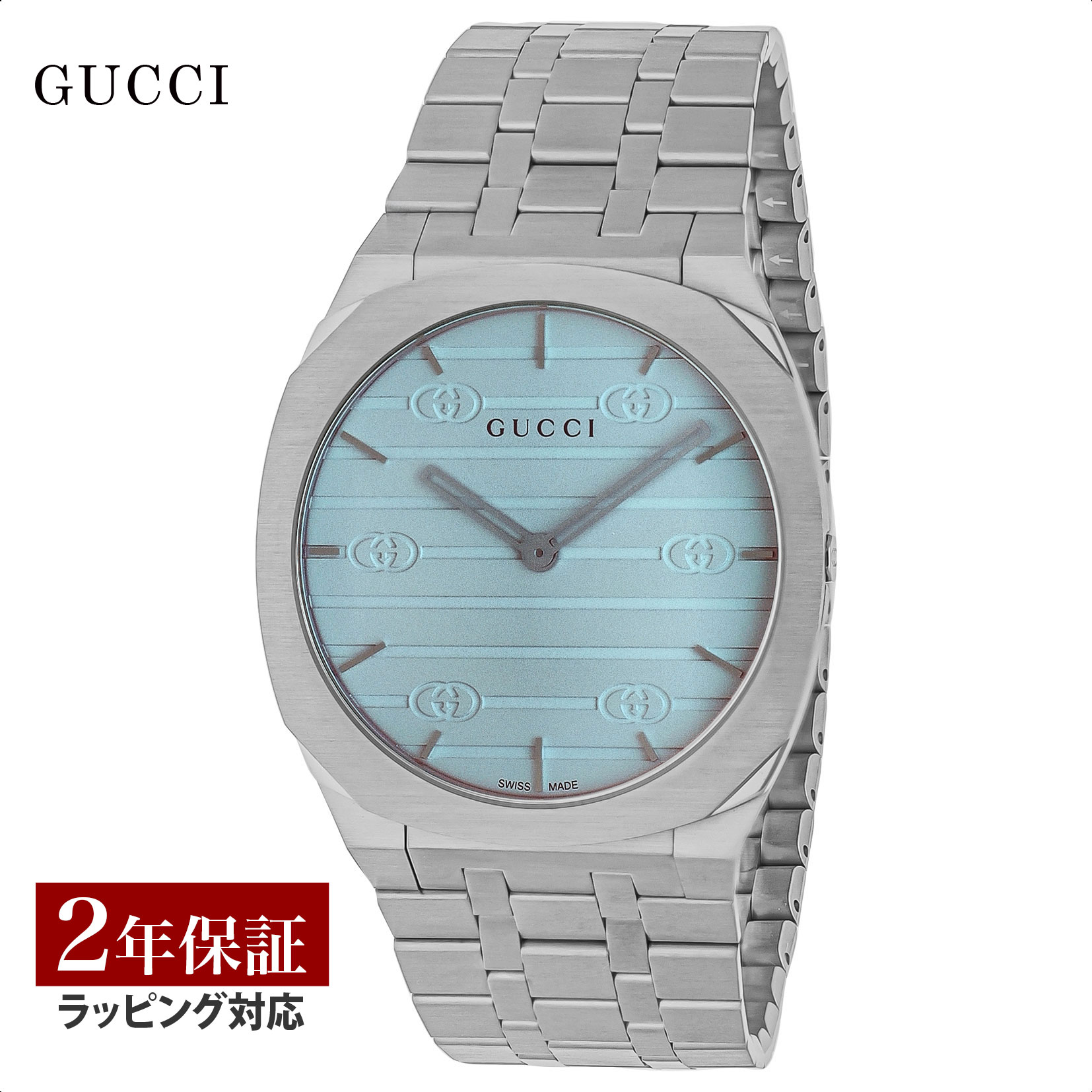 【当店限定】 グッチ GUCCI メンズ レディース 時計 GUCCI 25H クォーツ ユニセックス グリーン YA1634..