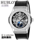 【OUTLET】 ウブロ HUBLOT メンズ 時計 アエロフュージョン ムーンフェイズ 自動巻 スケルトン 517.NX.0170.LR 時計 腕時計 高級腕時計 ブランド 【箱不良】