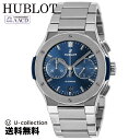 【OUTLET：BOX不良】 HUBLOT ウブロ クラシックフュージョン クロノグラフチタニウム 自動巻 メンズ ブルー 520.NX.7170.NX 時計 腕時計 高級腕時計 ブランド その1